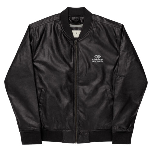 Leder-Bomberjacke